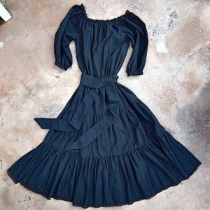 VTG '70s Goth Cottagecore Dress